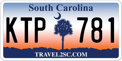 SC license plate KTP781