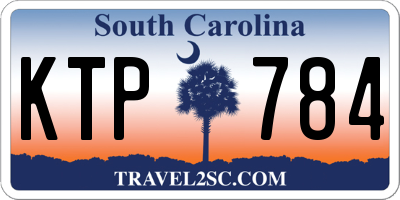 SC license plate KTP784