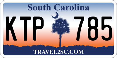 SC license plate KTP785