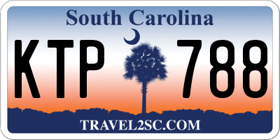 SC license plate KTP788
