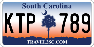 SC license plate KTP789