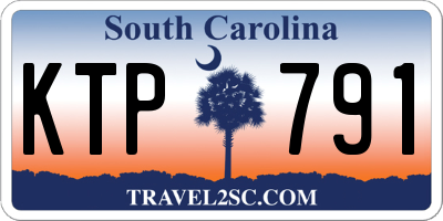 SC license plate KTP791