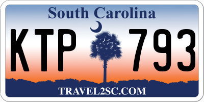 SC license plate KTP793
