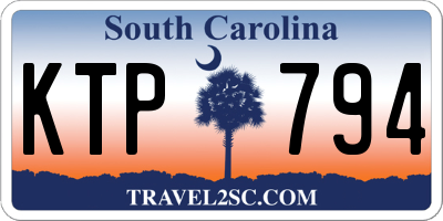 SC license plate KTP794