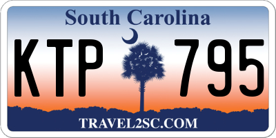 SC license plate KTP795