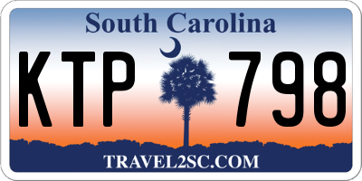 SC license plate KTP798