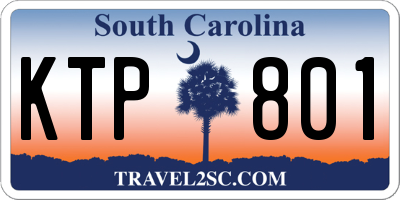 SC license plate KTP801