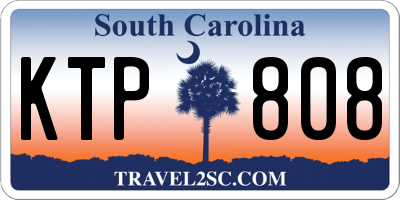 SC license plate KTP808