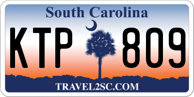 SC license plate KTP809