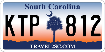 SC license plate KTP812