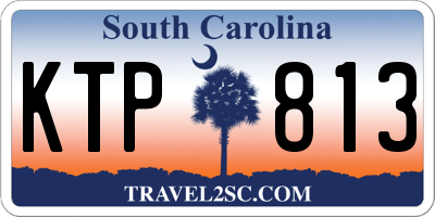 SC license plate KTP813
