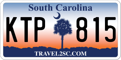 SC license plate KTP815