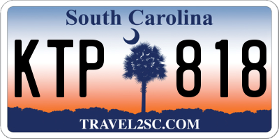 SC license plate KTP818