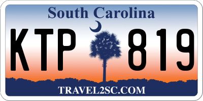 SC license plate KTP819