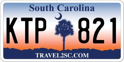 SC license plate KTP821