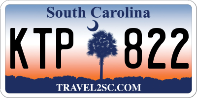 SC license plate KTP822