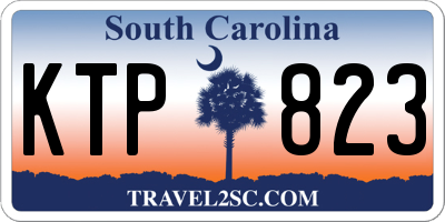 SC license plate KTP823