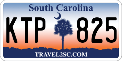 SC license plate KTP825