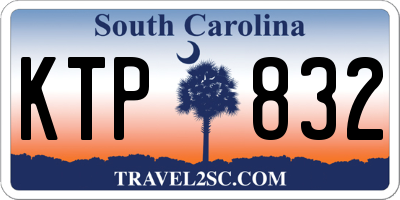 SC license plate KTP832