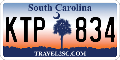 SC license plate KTP834
