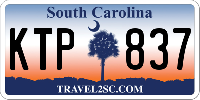 SC license plate KTP837