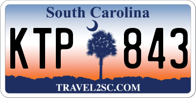 SC license plate KTP843