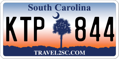 SC license plate KTP844