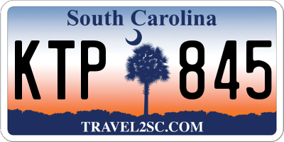 SC license plate KTP845