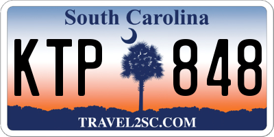 SC license plate KTP848