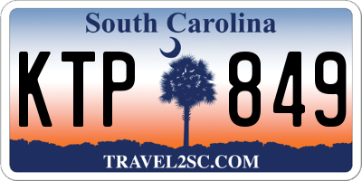 SC license plate KTP849