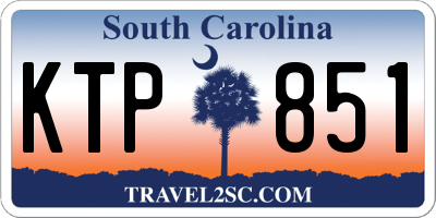 SC license plate KTP851