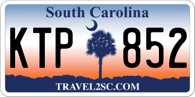 SC license plate KTP852