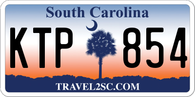 SC license plate KTP854