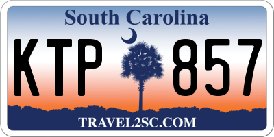 SC license plate KTP857
