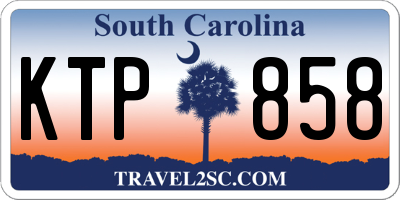 SC license plate KTP858