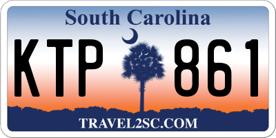 SC license plate KTP861