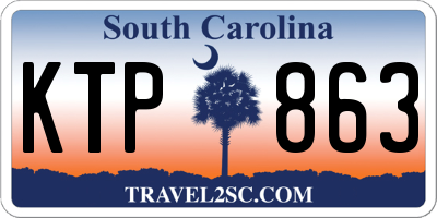 SC license plate KTP863