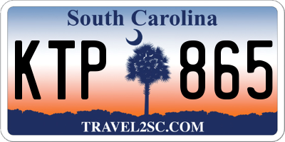 SC license plate KTP865
