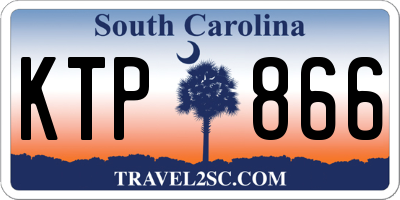 SC license plate KTP866