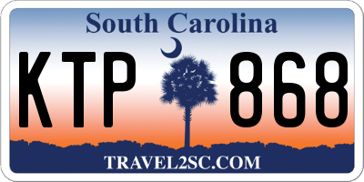 SC license plate KTP868