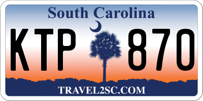SC license plate KTP870