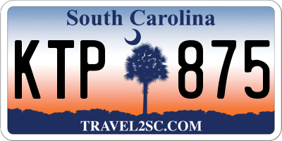 SC license plate KTP875