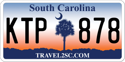 SC license plate KTP878