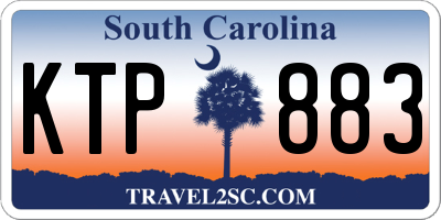 SC license plate KTP883