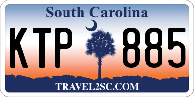 SC license plate KTP885