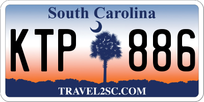 SC license plate KTP886
