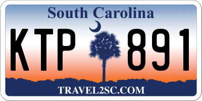 SC license plate KTP891