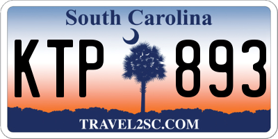 SC license plate KTP893