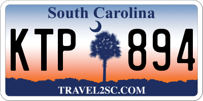SC license plate KTP894