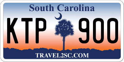 SC license plate KTP900